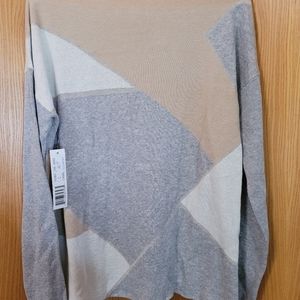 Tribal sweater, sz large, browns